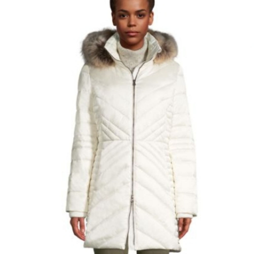 Land's End Women's Plus Size Insulated Plush Coat with Hood, size 2XL